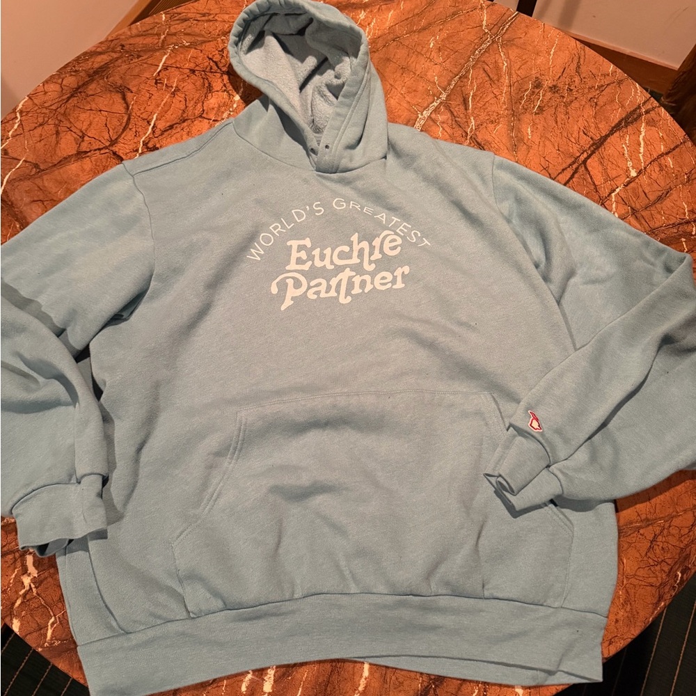 Blue Hoodie - World's Greatest Euchre Partner